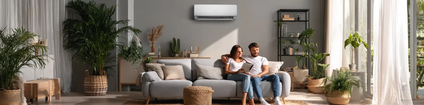 Climatiseur réversible classe A+++ permettant 40% d'économie d'énergie dans un intérieur confortable